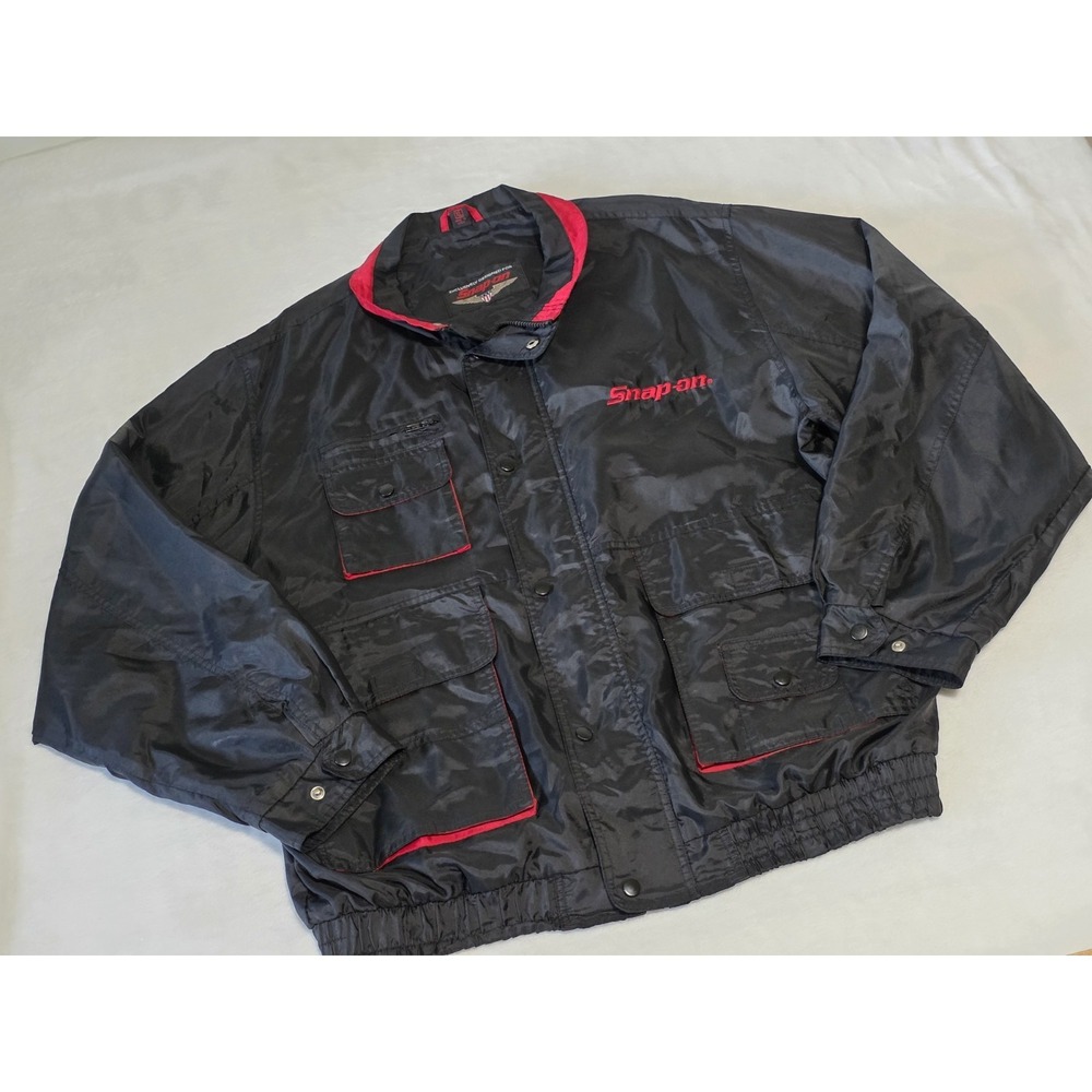Vintage Snap on Tools Mens XL technician racing windbreaker jacket